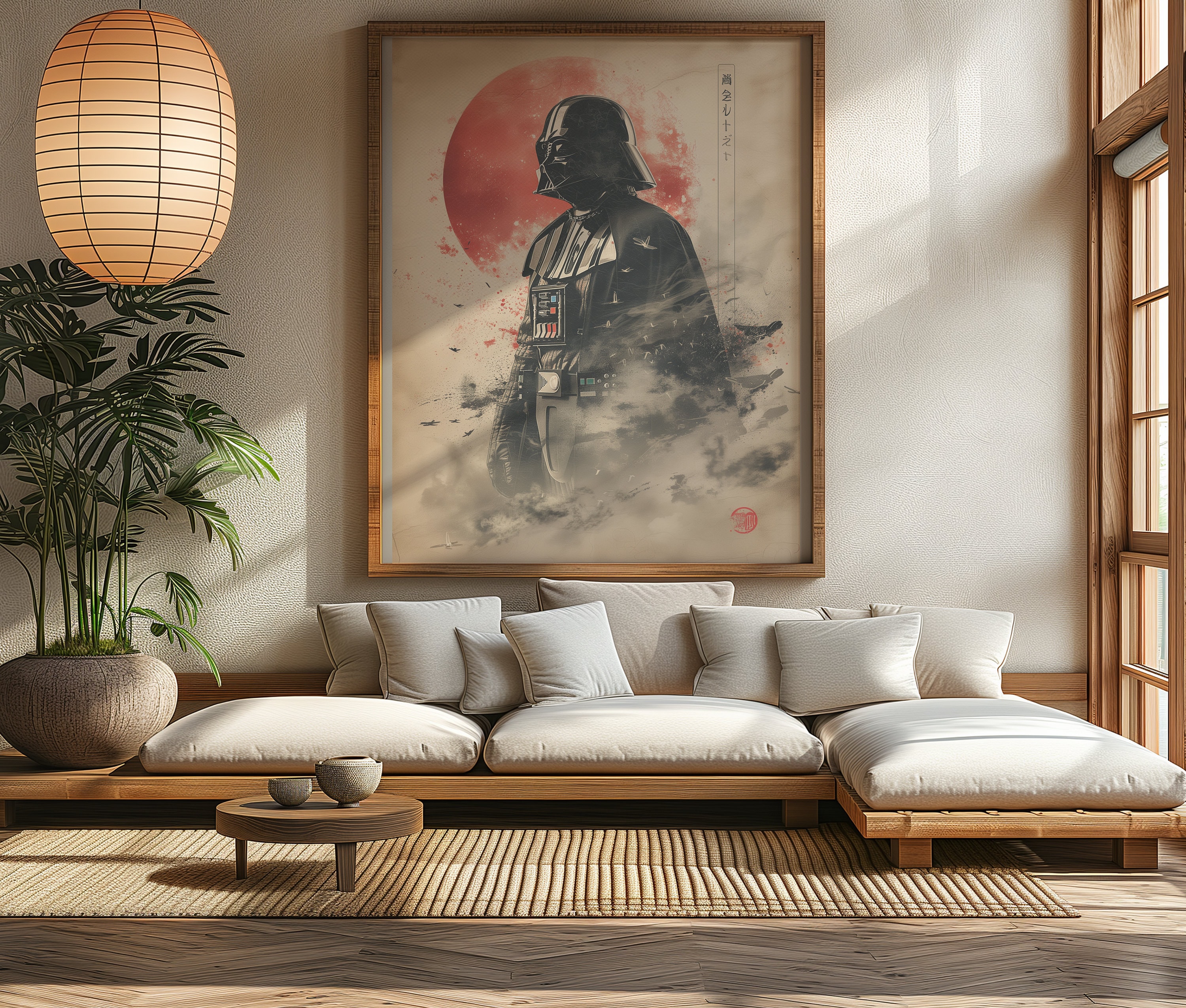 Darth Vader 005 Poster in Japanese Artstyle, Highquality Files