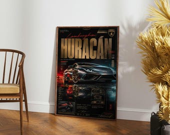 Lamborghini Huracan Printable Wall Art
