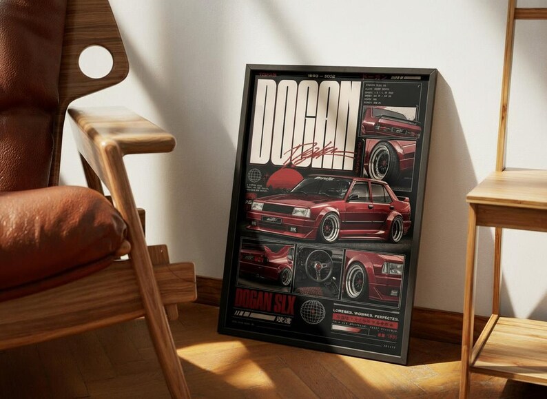 Tofas Dogan SLX Widebody Car Poster