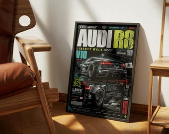 Audi R8 Widebody Poster