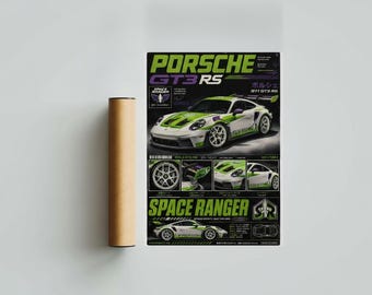 Porsche 911 GT3 RS Space Ranger Print