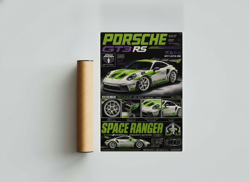 Porsche 911 GT3 RS Space Ranger Print