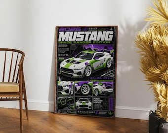Mustang Space Ranger Livery Poster
