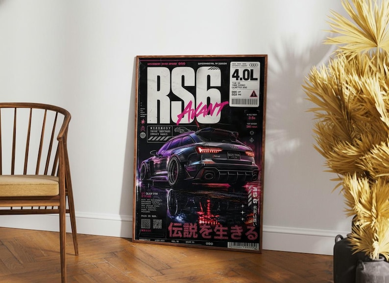 Audi RS6 Avant Widebody Poster