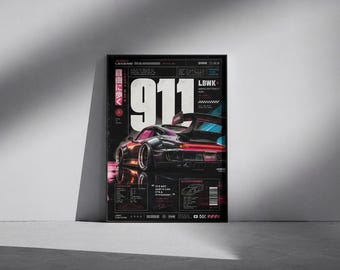 Widebody Sports Car Poster