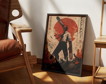 Demon Hunter Chainsaw Blade Poster