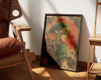 Link 027 Japanese Art Style Digital Print Poster - Exclusive Legend Poster, High-Quality Instant Download