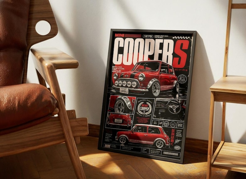 Classic Mini Cooper S Poster