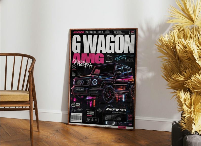 German G-Wagon AMG Silhouette Print