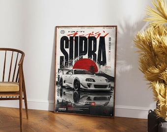 Toyota Supra MK4 JDM Wall Art Print