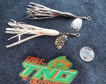 NEW! 2 quantity The New Squid Spin Inline Bass Fishing Heavy Duty Spinner Lure 5/8 ounce.  Just Released!