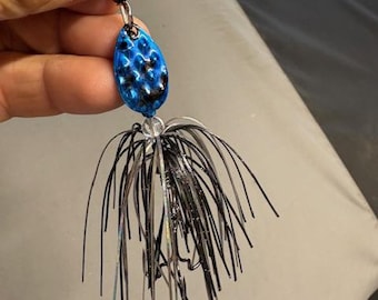 Blue Black Bomber 3/8 Ounce TNO Spin 2.0