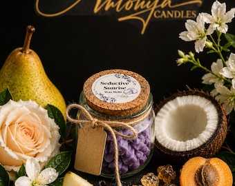 Scented Beeswax Wax Melts: Natural Essential Oils, Mini Jars