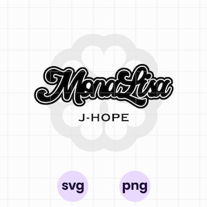 MonaLisa SVG Bundle | png | Hobicore Inspired Stickers | World Tour 2025