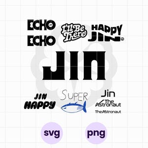 Wereldwijd knappe SVG-bundel | png-bestand | Kpop geïnspireerde vector | K-pop SVG voor Cricut