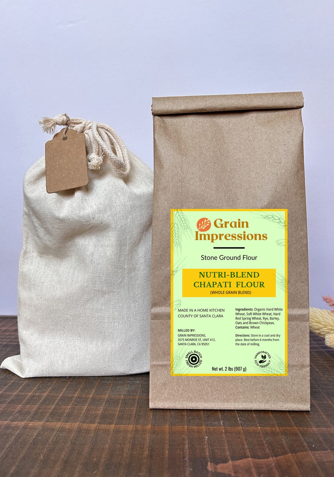 Organic Multigrain Flour for Flatbreads - High Protein & Fiber | Fresh ...