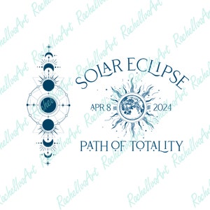 Solar Eclipse 2024 Path of Totality SVG