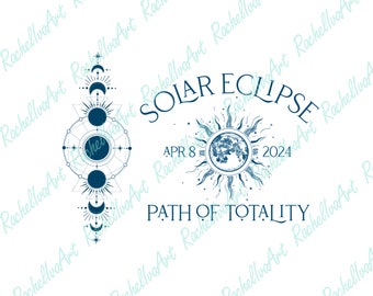 Solar Eclipse 2024 Path of Totality SVG