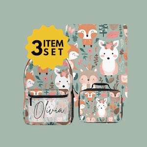 Sac à dos pour enfants avec nom personnalisé Couverture pour enfants cartable personnalisé Sac de soirée pyjama avec nom personnalisé Sac de douche cadeau pour bébé Boîte à lunch Ensemble d'école pour enfants