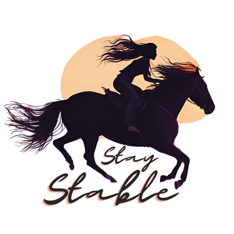Horse Girl Sticker Sheet Stay Stable Horse Gifts for Her Christmas Gift