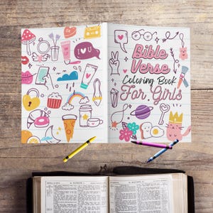 Bible Verse Coloring Book for Boys and Girls Gift Under 20 Stocking Stuffer Gift Coloring Book Christmas Gift for Her Christmas Gift for Him