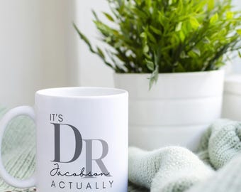 Taza de café personalizada para médicos, regalo de graduación de la facultad de medicina