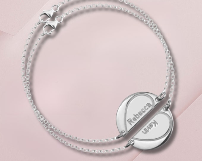 Best Friend Bracelet Personalized Jewelry Bracelet Gift for Best Friend Matching bracelets Friendship Bracelet for 2  Best friend Gift