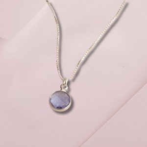 Alexandrite Necklace - June Birthstone Necklace Mother&#39;s Day Gift Alexandrite pendant Minimalist necklace Minimalist jewelry Birthday gift