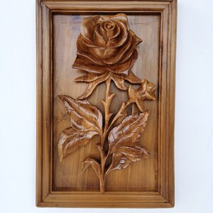 Wood Paintings Rose Flower Collages Home Living Room Wall Decor 89815 main image 0