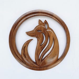 Hand Carved Wolf Wall Art, Handmade Wolf Wood Wall Art, Rustic Carved Teak Decor, Nature Inspired Wall Hanging, Wooden Wolf Decor, Wolf Wood