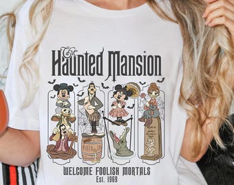 The Haunted Mansion Halloween shirt, Retro Mickey minnie Halloween Tee, Halloween disney sweatshirt