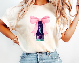 Alani Nu Shirt, Pink Bow Coquette Tee | Cosmic Stardust Design, Energy Drink Inspired, Unisex Sizes S-3XL