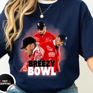 Chris Brown Breezy Bowl XX T-Shirt, Chris Brown Album Shirt, Chris Brown Fan Gift, Chris Brown signature Merch, concert oversize shirt