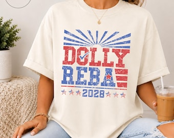 Dolly Reba 2028 Comfort Colors Shirt, Country Music Icons Tribute Tee