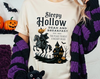 Sleepy Hollow shirt, Haunted House Graphic sleepy Hollow shirt, Halloween sleepy hollow sweatshirt, halloween crewneck