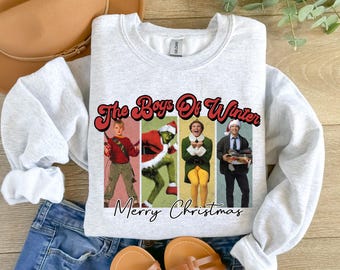 Boys Of Winter Tee, Holiday Movie Shirt - Funny Christmas, Sweatshirt | Cotton/Poly | Adult Youth