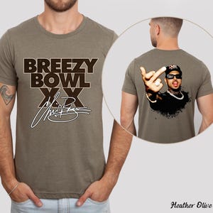 Chris Brown Breezy Bowl XX two sided T-Shirt, Chris Brown Album Shirt, Chris Brown Fan Gift, Chris Brown signature Merch