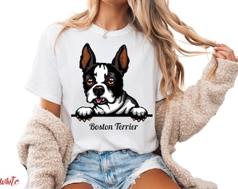 Comfort Colors, Vintage Boston Terrier T-Shirt | Garment-Dyed Soft Cotton | Unisex Sizes S-3XL