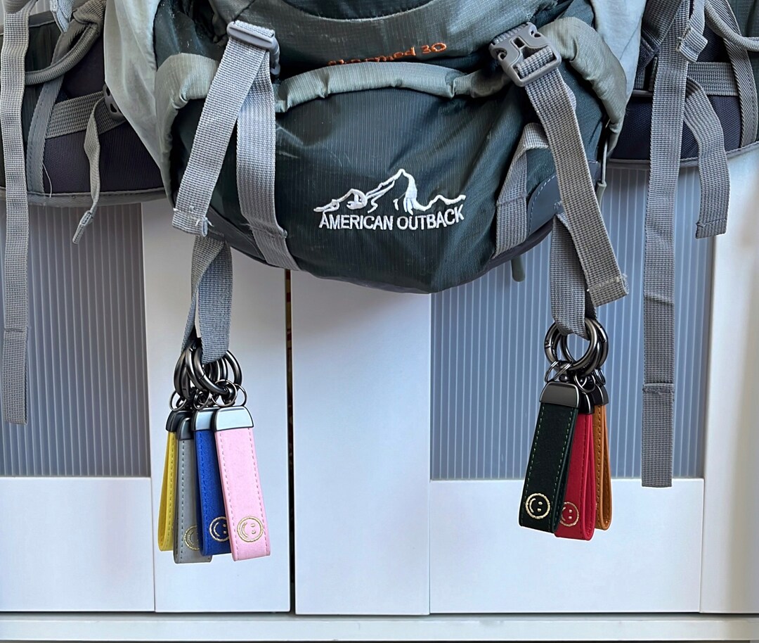 Leather Keychain Colorful Collection - Etsy