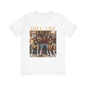 Thug Life Unisex Tee, Casual Streetwear Shirt, Funny Graphic Tee, Gift for Friends, Hip Hop Style Tee, Perfect for Hangouts