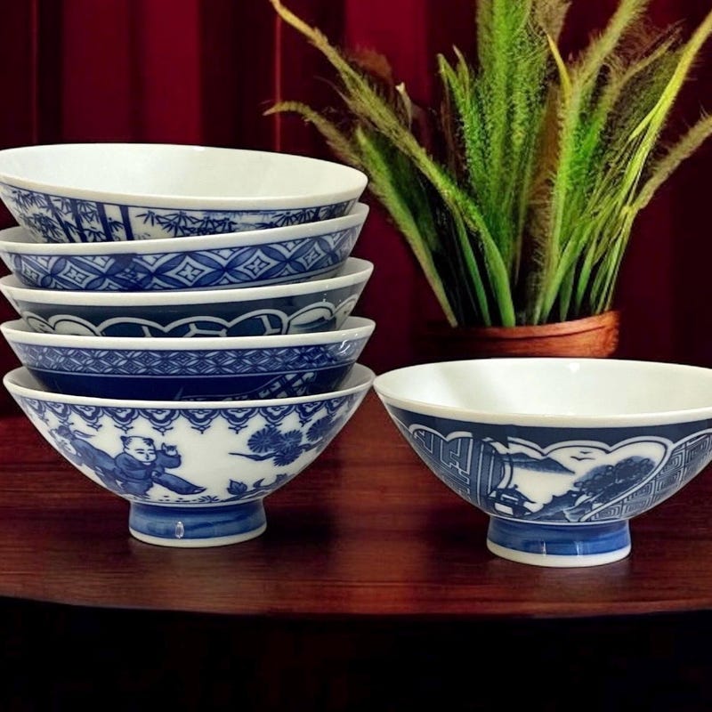 Japanese Rice Bowls - Etsy