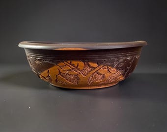 Hand Carved Boho Ethnic Wood Bowl African Ebony Artisan Safari Animal Sculpture Home Decor Centerpiece Rare Tribal Art Gift