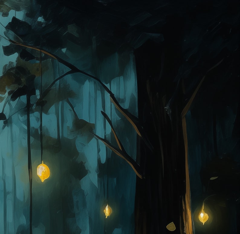 Forest of Dreams Print Vintage Home Decor Printable Wall Art for Cozy