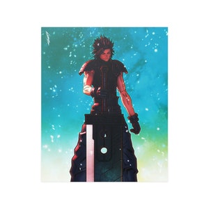 Zack Fair Rebirth | FF7 Zack Limited Edition Art Print | Final Fantasy 7 Poster | Gaming Room Wall Art | Gift for Gamer | FFVII Fan
