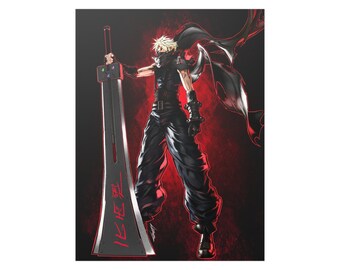 ダーククラウド アート ポスター | FF7 クラウド ストライフ 限定版