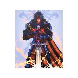 FF16 Clive Rosfield Art Print | Final Fantasy 16 | FF16 Clive Poster | Final Fantasy Xvi Poster | Gaming Wall Art | Clive Rosfield Art