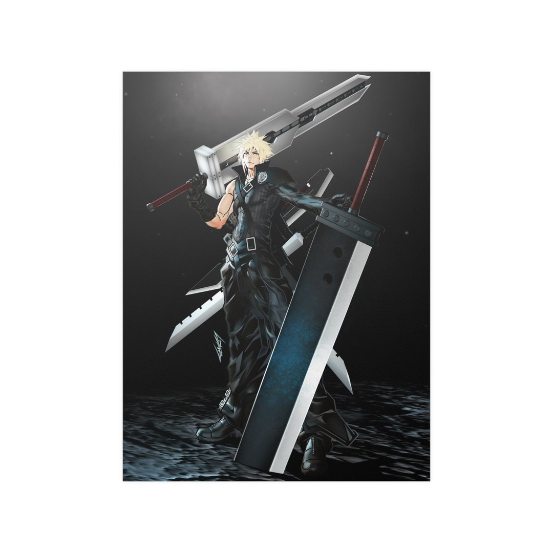 Cloud Strife Art Poster | FF7 Cloud Limited Edition Art Print | Final ...