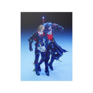 FF16 Clive & Joshua Art Print | Final Fantasy 16 | FF16 Joshua Rosfield Poster | Final Fantasy Xvi Poster | Gaming Wall Art | FFXVI Art