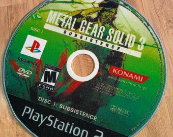 Metal Gear Solid 3 Rug: PS2 Game Disc, Terylene Play Rug