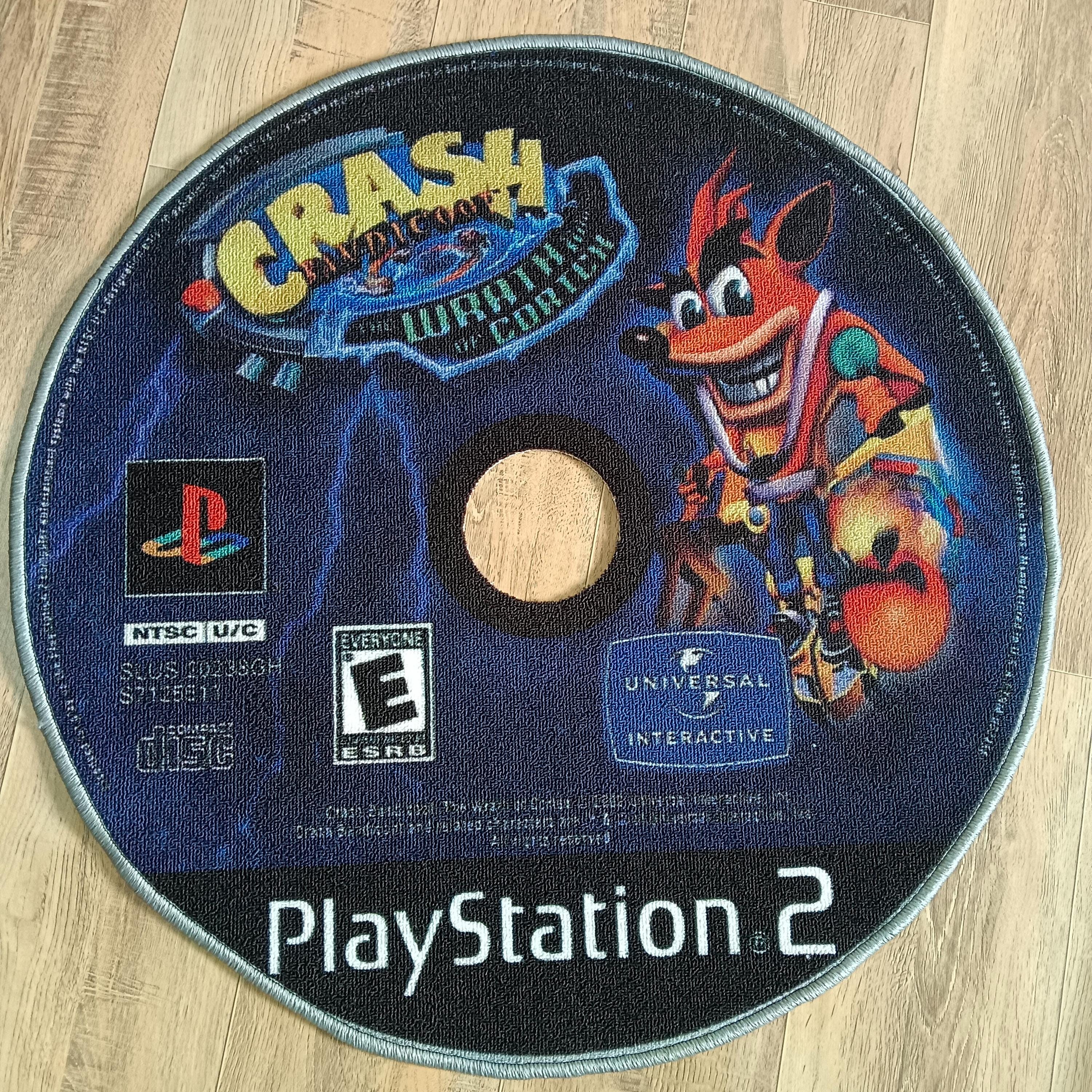 Crash Bandicoot Rug: PS2 Game Disc Style, Terylene Soft Rug - Etsy